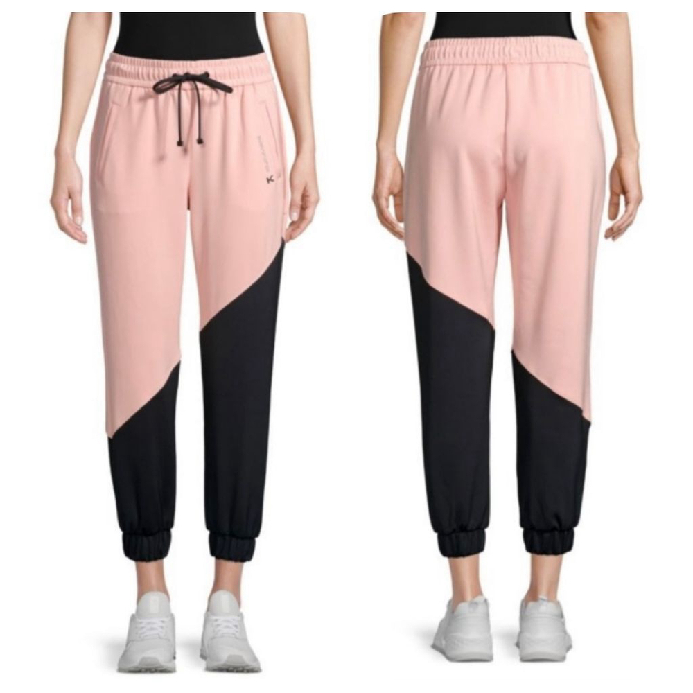 KORAL Identify Colorblock Sweatpants/ Jogger Sz. S pink/ black